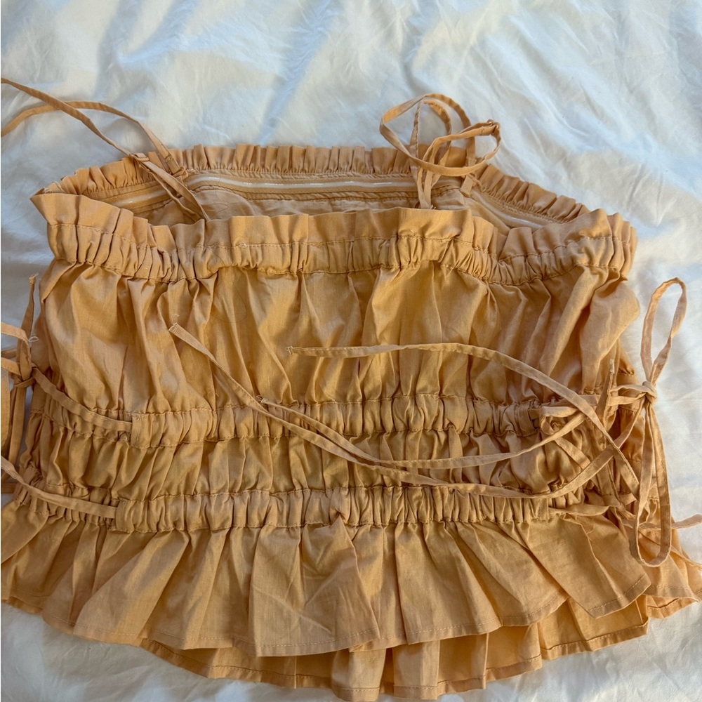 Free people Ruffled Crop Top M
